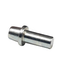 Close-up of a solid steel pin, part of a Replacement Tension Pins For 4 Inch Double Action Hinges Two Pack Solid Steel Pins For Setting Tension In Double Action Hinges Ideal For Residential And Commercial Doors By Hinge Outlet.