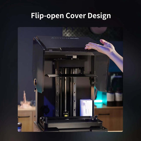 Flip-open cover of Resin 3D Printer With 13.6 Inch 7K Mono LCD Screen, Crazy Detailed Finish And Temperature Control