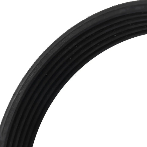 Hardcore Heavy Duty Water Pump Timing Belt Kit Fits Gmc Sierra 3500 Hd 6 0 Liter V8 Engines From 2007 Up Through 2019 Replace Old Parts Quick Without Losing Coolant Flow For Trucks That Need Some TLC And Serious Attention black ribbed timing belt close-up
