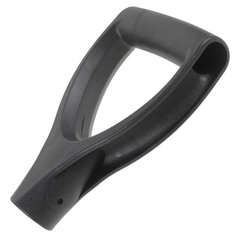 Ergonomic Garden Shovel Replacement Handle With Comfortable Plastic Grip Durable D Shaped Design For Easy Digging Outdoor Gardening And Work Reduces Hand Fatigue No Fuss Swap For A Better Grip And Long Lasting Use shown in black plastic
