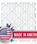 Wicked Clean Air Health 18x20x1 MERV 13 Pleated Filter for Your Home HVAC System, made in USA, with American flag design.