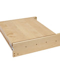 Killer Pull Out Tambour Counter Extender For 21 Inch Drawers Heavy Duty Maple Wood Sliding Cabinet Organizer top view of maple wood drawer