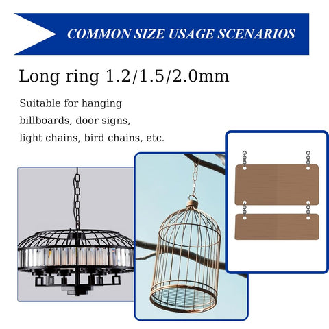 Heavy Duty 50ft 2mm Stainless Steel Chain With Spool For Hanging Bird Feeders Dog Leashes Signs And DIY Projects 304