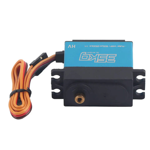 Top Shelf Two Pack 35K Coreless Digital Servo Featuring Rock Solid Full Metal Gears And Waterproof Seals For 1/8 1/10 Scale RC Car.