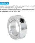 Heavy Duty Workhorse 0.6 Inch Bore Zinc Plated Carbon Steel Shaft Collar Clamp with Set Screw Style for Motor Bases