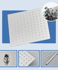 10 Inch Shower System With Rain Shower Head Handheld Spray And Tub Spout Thermostatic Fixtures With Brass Valve Brushed Nickel Wall Mounted For A Top Notch Bathroom Renovation featuring stainless steel design and components.