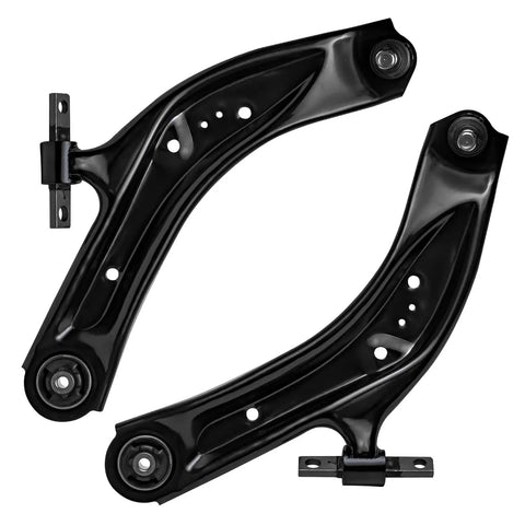 10 Piece Front End Suspension Kit For 2014 2019 Nissan Rogue And Rogue Sport Includes Bolt On Front Lower Control Arms With Ball Joints Front Outer And Inner Tie Rods Ready To Install black steel control arms