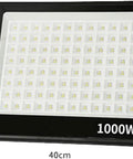 JUDYSSY Flood Lights Outdoor White Light 800W 1000W, Led Floodlight Super Brig, 1000W with 40cm size and 33cm height.