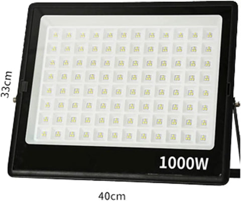 JUDYSSY Flood Lights Outdoor White Light 800W 1000W, Led Floodlight Super Brig, 1000W with 40cm size and 33cm height.