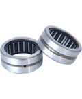 Drop In Job Site Ready Heavy Duty Needle Roller Bearing Without Inner Ring Precision Ground Full Complement Design For Smooth High Load Operation Nk7335 73Mm Id 90Mm Od 35Mm in silver with dense roller layout.