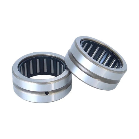 Drop In Job Site Ready Heavy Duty Needle Roller Bearing Without Inner Ring Precision Ground Full Complement Design For Smooth High Load Operation Nk7335 73Mm Id 90Mm Od 35Mm in silver with dense roller layout.