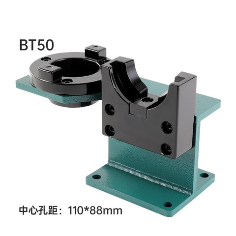 Battle Tested BT50 CNC Milling Machine Clamping Bracket Fixture Assembly crafted from thick stainless steel, highlighting stable tool holding.