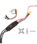 Beefy 2212 1000KV brushless motor and 40A ESC combo for RC drones and helis FPV rigs with safe arming function visible components
