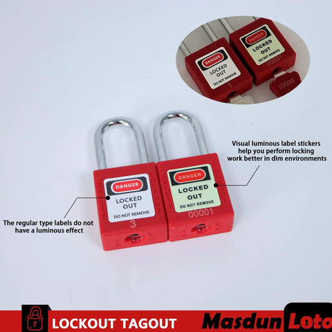 Lockout Tagout Kit For Electrical Safety With Group Lockout Hasps And Circuit Breaker Lockouts Safety Padlocks With Numbers