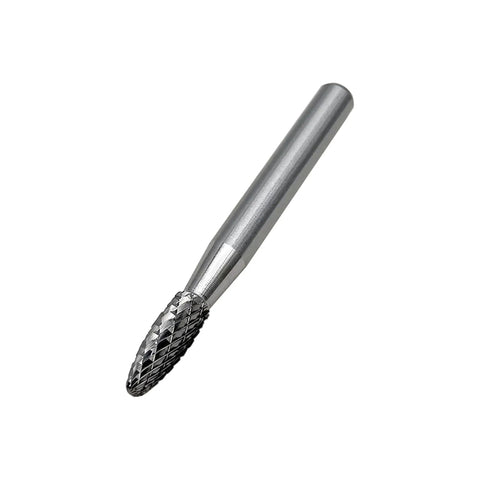 Flame Shape Tungsten Carbide Rotary Burr For Metalworking And Woodworking 4 Pack Grind It Down Deburring And Carving And Material Removal Tool
