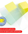 Glass Microscope Slide 25 X 75mm With Ground Edges And Safety Corners Yellow Frosted Label End 1.1mm Thick Soda-Lime Glass Washed Rinsed Dried Ready For Immediate Use Case Of 1,440, stack of slides with yellow label end