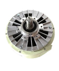 Single Shaft Magnetic Powder Brake with 25 N m Torque and DC 24 V Tension Controller for coating lines close-up top view
