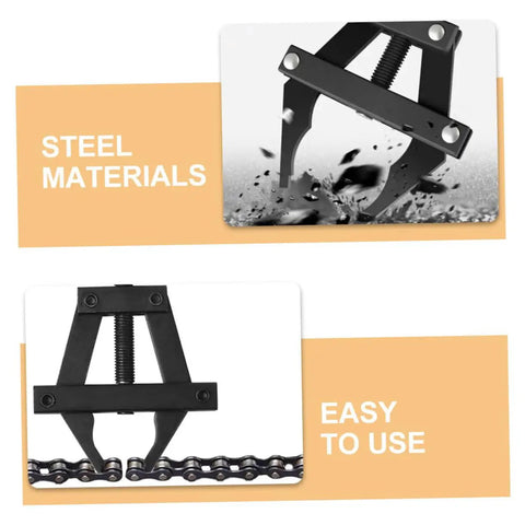 No Fuss Heavy Duty Motorcycle Chain Tensioner And Adjuster Tool Crafted From Solid Steel for easy bike tuning on chain.