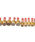 Assorted gas lens collet bodies from 67 Pcs TIG Welding Torch Accessories Kit with Gas Lens Collet Bodies Alumina Nozzle Ceramic Cups