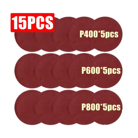 Grab These 15 Pack 6 Inch Grit 60 To 5000 Hook Loop Sanding Paper Discs For Heavy Duty Wood Metal Smoothing And Polishing Projects That Really Pop featuring P400, P600, P800 discs.