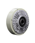 Close-up of 5 Kg Hollow Shaft Magnetic Powder Brake With Clutch 50 N m Heavy Duty High Torque Industrial Brake.