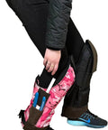 Person wearing Self Supporting Knee Pads With Removable Shin Guards, Waterproof And Washable, Easy On Off Velcro Knee Caps