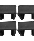 4 Pack Sofa Connector Clips For Sectionals And Rattan Chairs, Easy To Use Plastic Furniture Fasteners, set of four black clips