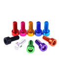 Colorful Aluminum DIN912 Hex Socket Cap Head Screws Set M3 M4 M5 M6 Machine Bolts Anodized Orange Finish 10 Pieces DIY Metalworking Fasteners