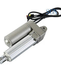 Top Shelf Heavy Duty Electric Linear Actuator Gliding Smooth As A Pro Hydraulic Cylinder with aluminum housing and motor connection.