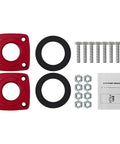 Boss Level 1 2 Hp Circulation Pump Ups26 150Sf With Plug And Play Hookup For Grundfos 95906632 Units installation kit with red flanges, seals, nuts, screws, and manual.