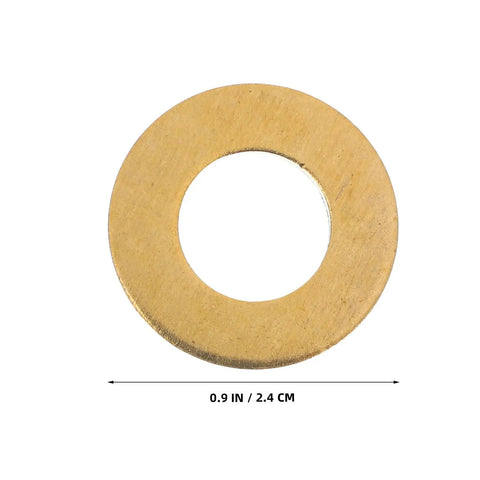 Top Tier 50 Pack Of 12 mm Brass Copper Flat Crush Sealing Washers For Electrical Connections And Mounting Applications With Heavy Duty Durability And Perfect Fit Hardware Fasteners You Need Today 12mm brass copper crush sealing washer, 0.9 in diameter