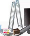 Portable Foldable Conveyor Kit With 330LBS Capacity Heavy Duty ABS Rollers For Easy Peasy Install And Smooth Material Handling And Checkout Flow Quick Spring Fix Assembly 60cm Wide By 4M Long, for boxes and bottles