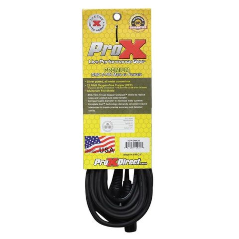 Package of ProX XLR cables from Wing Compact 48 Channel 28 Bus Full Stereo Digital Mixing Console Bundle