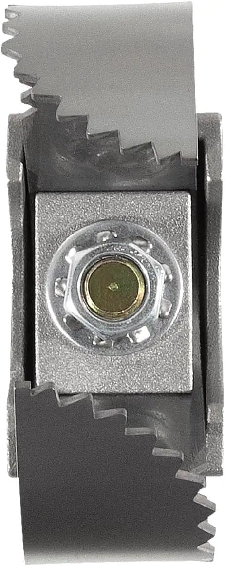 Heavy Duty 3 Inch C Cutter Drain Snake Head Cable Coupler for Ridgid K400 K3800 K50 with serrated edges for effective clog removal.