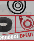 O Ring Repair Kit For Floor Nailer And Nailer Rebuild Kit With 105043 Bumper Compatible With 21530000 Replacement Parts