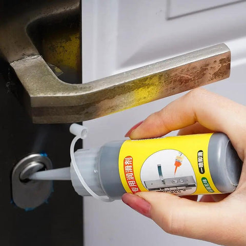 Two Pack Lock Cylinder Graphite Lubricant Powder With Needle Tube Dust Free Lubricant For Keys, Doors And Hinges, Car Lock Lubricant Solution For Smooth Easy Locking And No Mess applied to door lock
