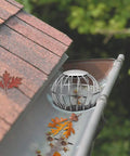 Downspout Debris Guard For 2.8 To 3.7 Inch Round Pipes, 304 Stainless Steel Gutter Strainer in gutter stopping leaves and debris