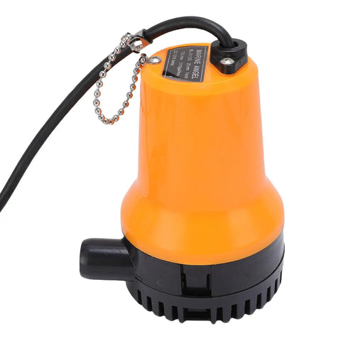 Tough As Nails 1110 Gph Submersible Utility Pump With Quick Swap Mesh in vibrant orange color for flood cleanup and chores.