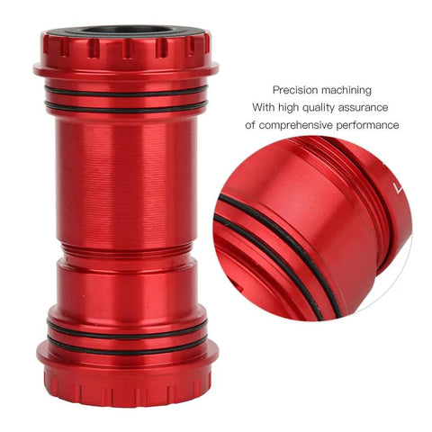 Screw In Threaded BB30 Bottom Bracket For 24 By 24mm Cranksets With 42mm Frame Shell Red Alloy Construction