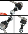 Close-up of Front Sway Bar Links Set For Chrysler Pacifica 2017 To 2022 And Voyager 2020 To 2022, showing bolt and joint details