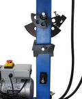 Close-up of Tough As Nails 10 Ton Electric Hydraulic Pipe Tube Bender's motor and precision dies for quick shop fixes.