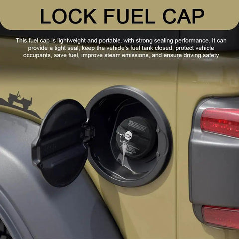 Locking Gas Cap With Key For Toyota 4Runner And Chevrolet Silverado, Secure Fuel Tank Cap Compatible With Nissan GMC Subaru Buick And More, OEM 10504 31780 7730047020, Prevents Theft And Gas Spillage installed on a vehicle