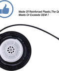 Jeep Wrangler Fuel Tank Filler Cap Gas Cap Direct Fit Replacement For 2003 Through 2018 JK And 2003 Through 2006 TJ Models Replaces 52100552AG 52030387AB 52030387AA Easy Install Click To Seal, shown in black with tether and secure seal system