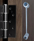 Heavy Duty Door Hinge Gap Adjuster Tool With Double Head Pro Grade Steel Spanner alongside door hinge
