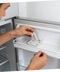 Applying Heavy Duty Metal Refrigerator Door Hinges For Fridges And Coolers With Hardcore Steel Joints and no sweat DIY swap.