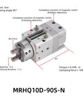 Top Shelf Double Acting Rotary Actuator Featuring A Rock Solid 25Mm Bore And Sleek Single Vane Grip for 90 degree motion control.