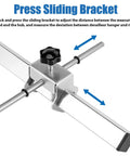 Derailleur Hanger Alignment Gauge Tool For Bikes Pro Grade 304 Stainless Steel with sliding bracket and adjustment knob visible.