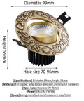 Sleek Four Inch Led Recessed Downlight With Dimmable Spotlight And Flip Switch Tunable Brass Housing Ceiling Fixture Rotates For Sweet Room Glow Top Tier Upgrade, 99mm diameter, copper design.