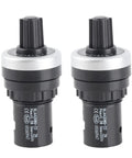 LA42DWQ Potentiometer Single Circle 2K Carbon Film For Rock Solid Variable Speed Control With 22mm Mounting Hole D Type Industrial Grade Component For Industrial Equipment And Precision Tuning, pair view