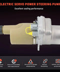 Heavy Duty Electric Servo Power Steering Pump For Volvo C30 C70 S40 V50 2004 To 2013 showing side view, showcasing high alloy build and motor bracket.